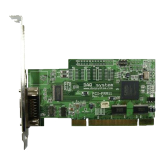 DAQ system PCI-FRM11 User Manual