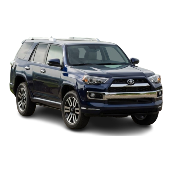 Toyota 4RunneR 2014 Warranty & Maintenance Manual