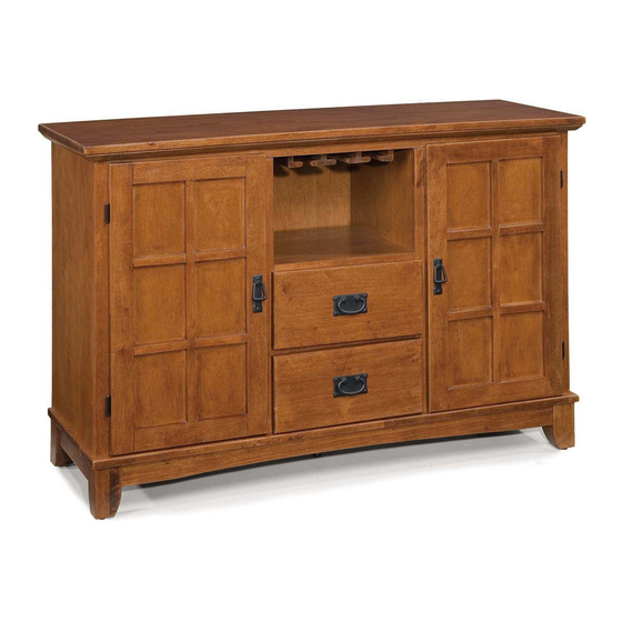 Home Styles Arts & Crafts Dining Buffet Manual