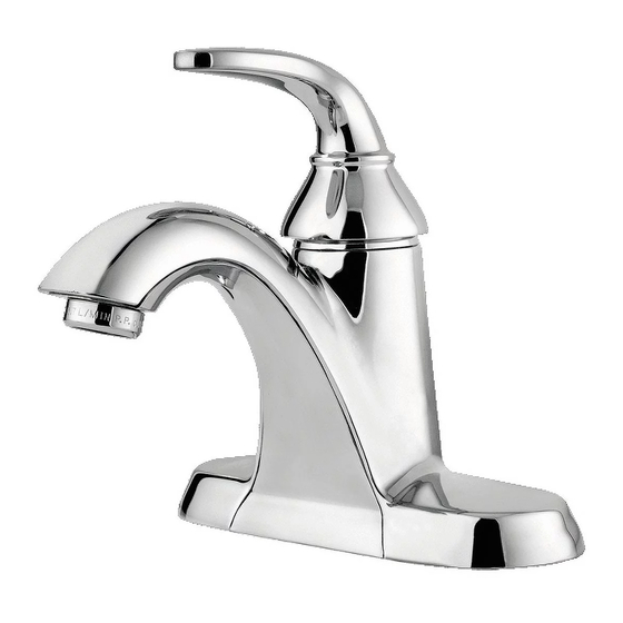 Pfister Pasadena Quick Installation Manual
