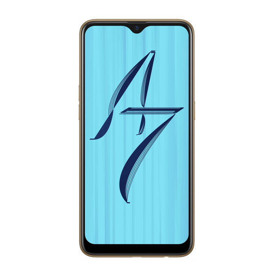 OPPO Mobile CPH1903 Quick Manual