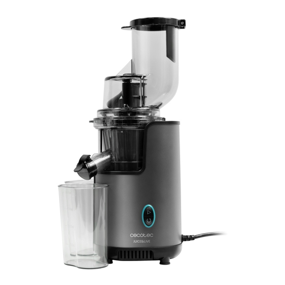 cecotec Juice&Live 2500 EasyClean Instruction Manual