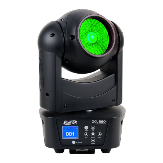 Elation ZCL 360i User Manual