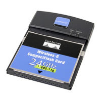 Linksys 1017935 - Wireless-G CompactFlash Card User Manual