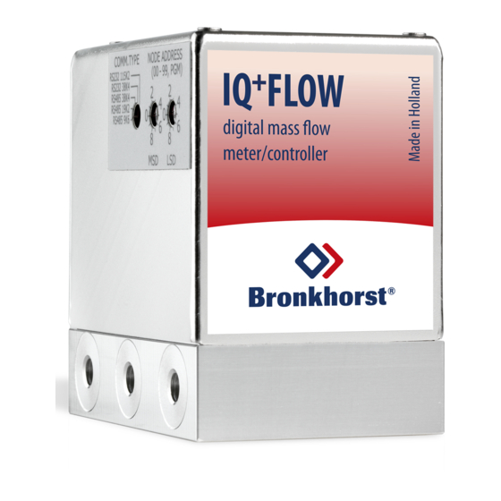 BRONKHORST IQ+Flow series Quick Installation Manual
