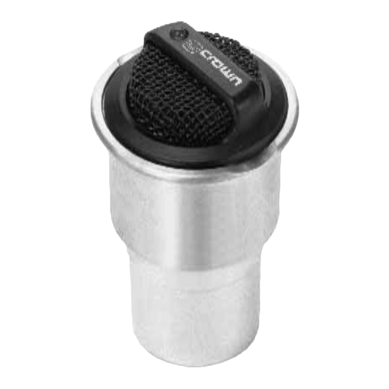 Crown MINI-BOUNDARY MB-1 Manual