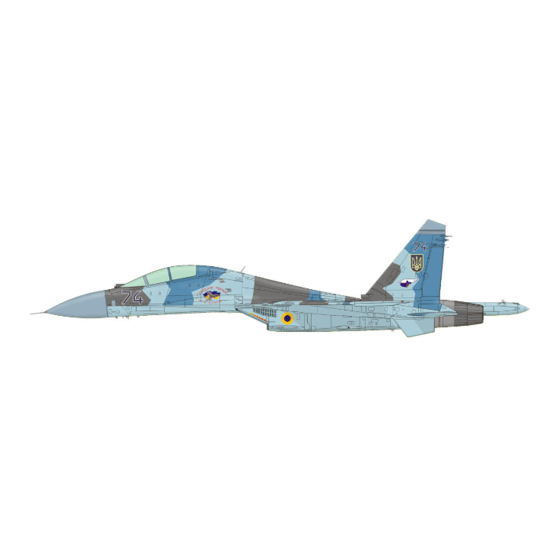 Eduard Su-27UB interior Manual