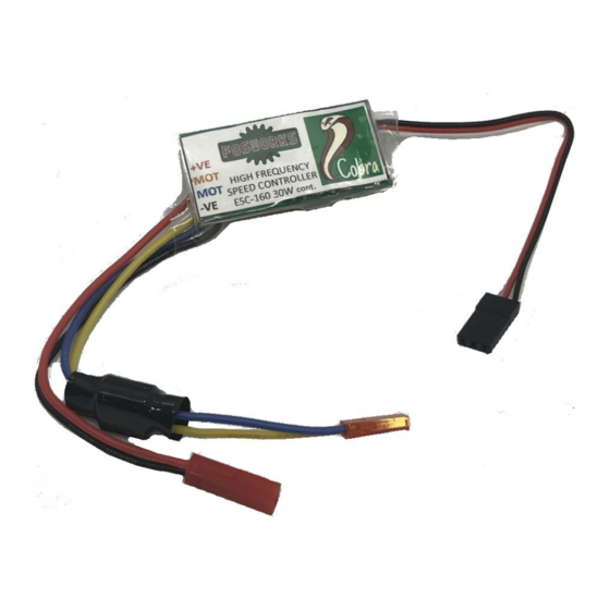 Fosworks COBRA ESC-160 Quick Start Manual