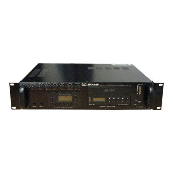 DAPAudio MPXA-80 Instructions Manual