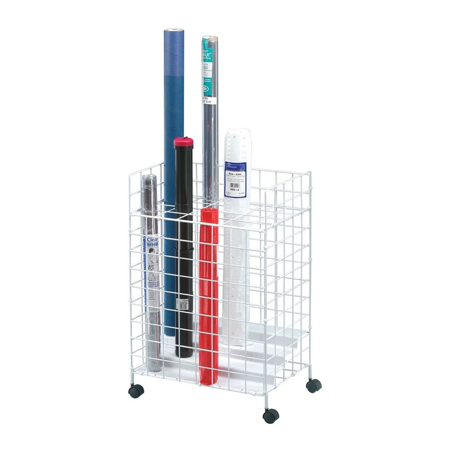 Alvin Mobile Step-Design File Tube Rack WSF36 Assembly Instructions