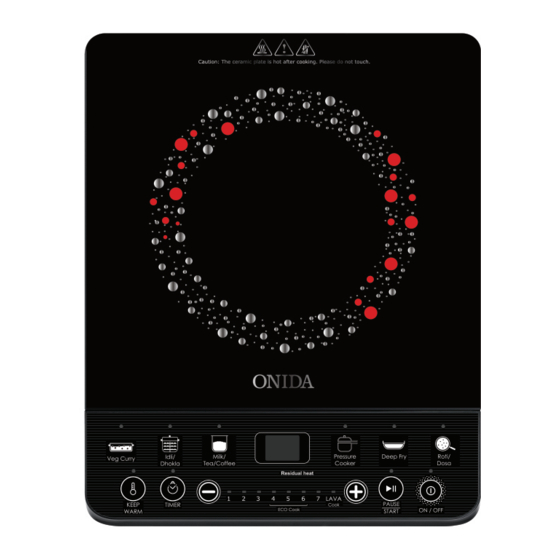 Onida Induction cooker Manuals