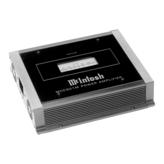 McIntosh MCC301M Owner's Manual