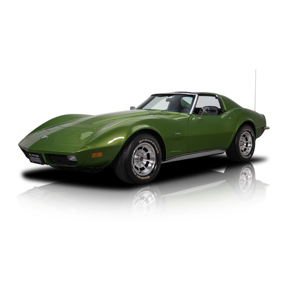 Chevrolet 10 series 1973 Overhaul Manual