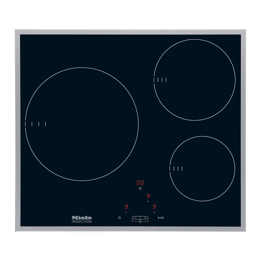 Miele KM 6117 EDST Operating And Installation Instructions