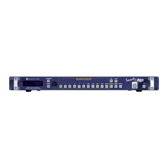 Analog way SmartEdge STE100 User Manual
