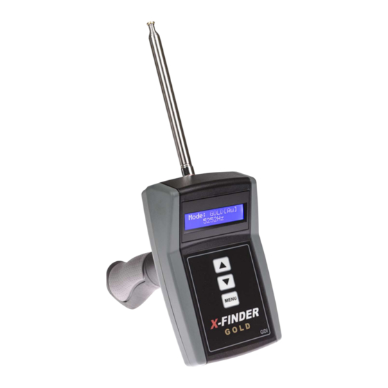 GDI GOLD X-FINDER Manual