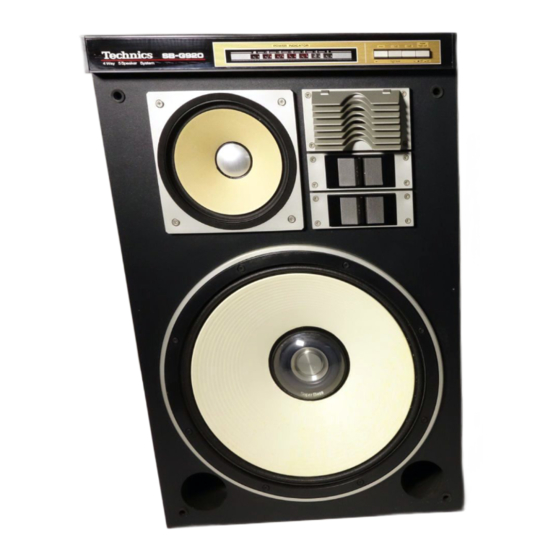 Technics SB-G920 Operating Instructions