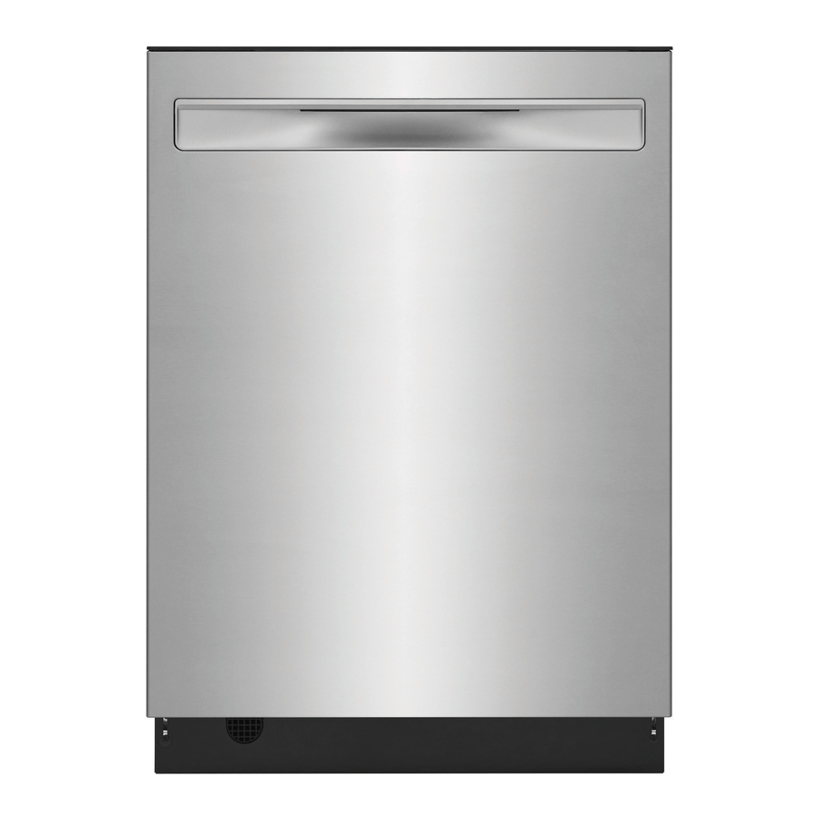 Frigidaire FDSP4401AS - 24" Stainless Steel Tub Built-In Dishwasher Manual