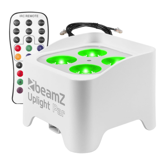 User Manuals: Beamz 150.581 Battery Uplight Par
