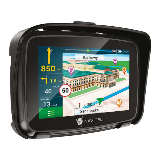 Navitel G590 MOTO User Manual