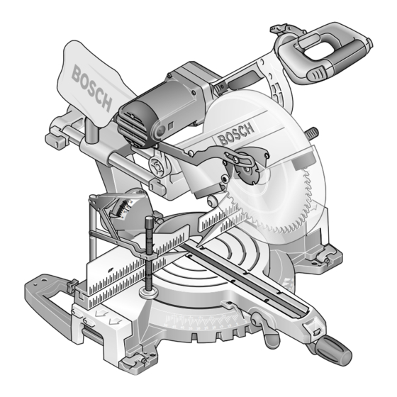 Bosch GCM 10 SD Operating Instructions Manual