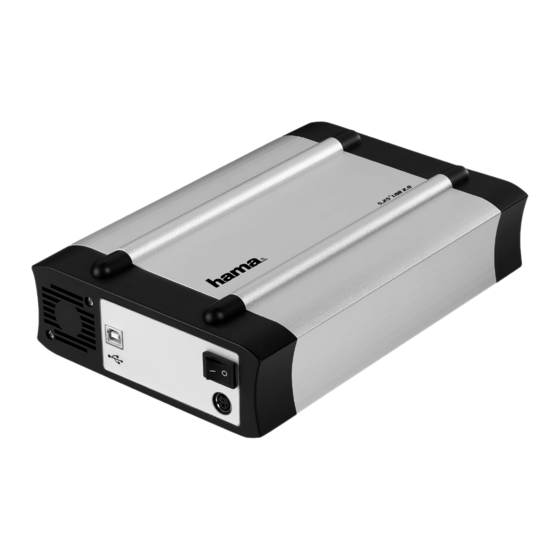 Hama 5.25" Hard Drive Enclosure Operating	 Instruction