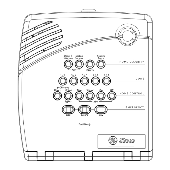 GE Security Simon User Manual
