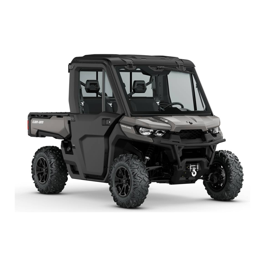 User Manuals: Can-Am 2018 Defender Series Vehicle