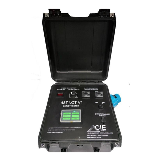 CIE 4871.MOT.V1 Product Manual