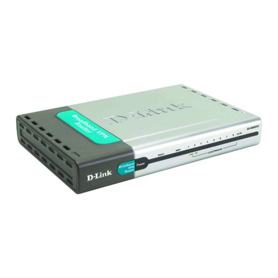 D-Link DI-808HV Quick Installation Manual