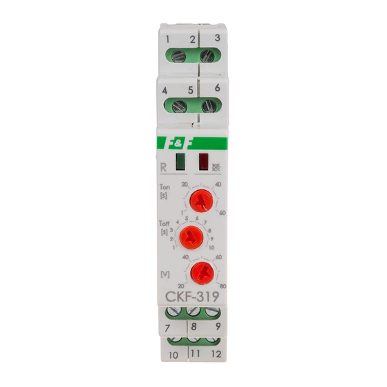 F&F CKF-319 TRMS Voltage Monitoring Relay Manuals
