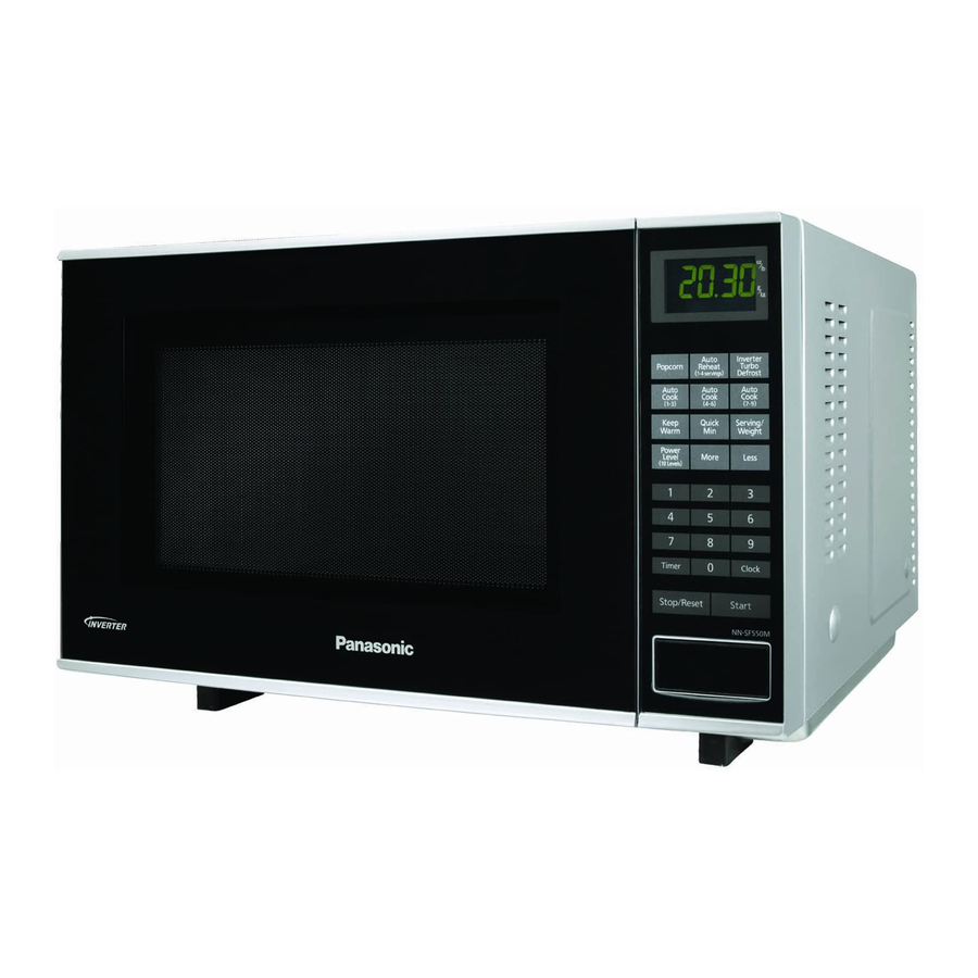 Panasonic NN-SF550M Operating Instructions Manual