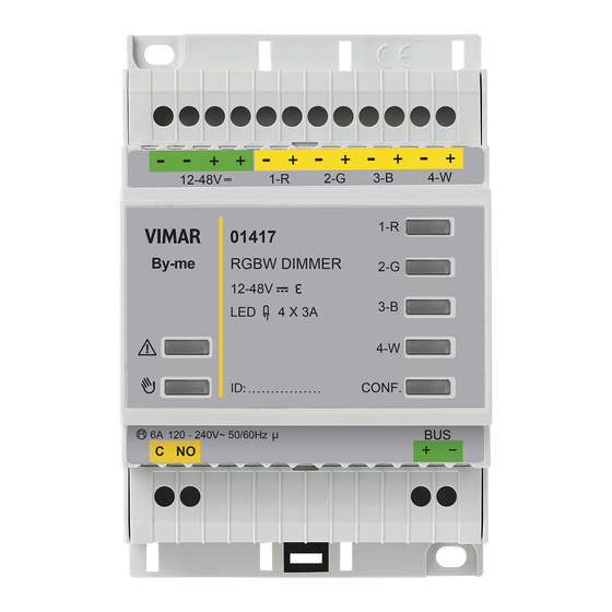 Vimar by-me 01417 Quick Start Manual