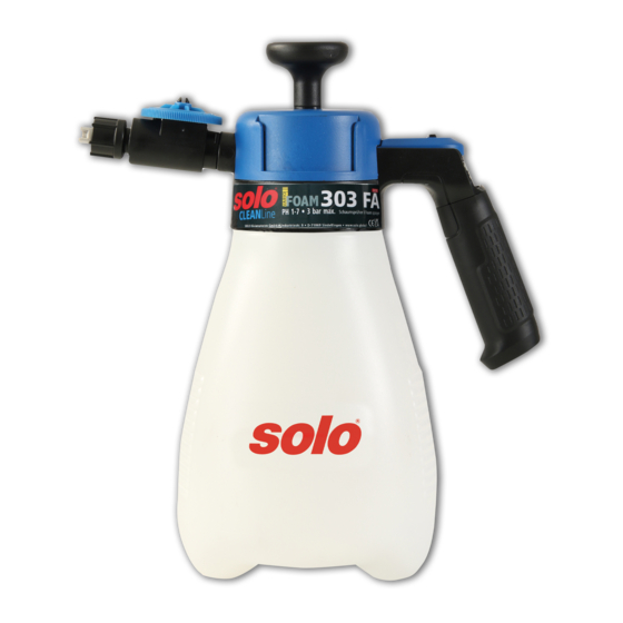 Solo CLEANline 303 FA Original Instructions Manual