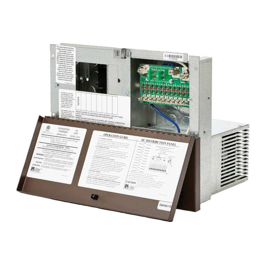 Parallax Power Supply 7100 Series - Power Center Operation Manual