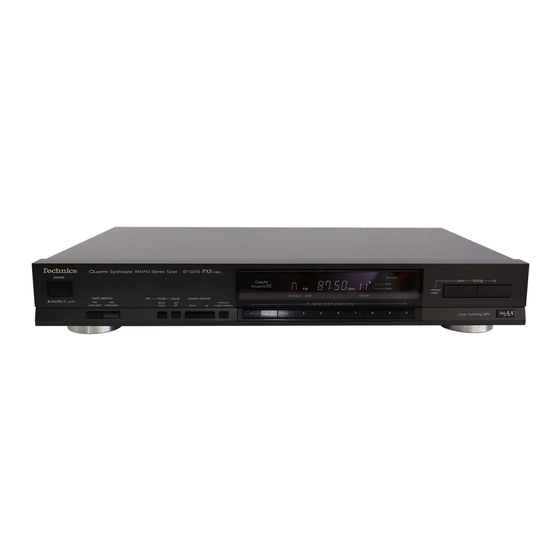 Technics ST-G470 Service Manual