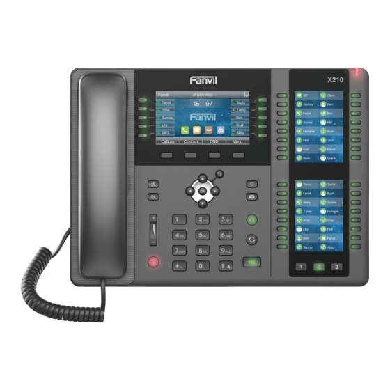 Fanvil X210 Quick Installation Manual