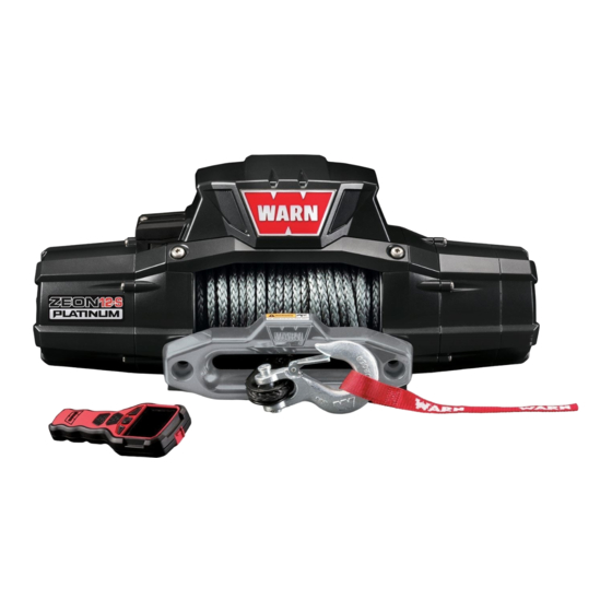 Warn ZEON-12-S Service Instructions Manual
