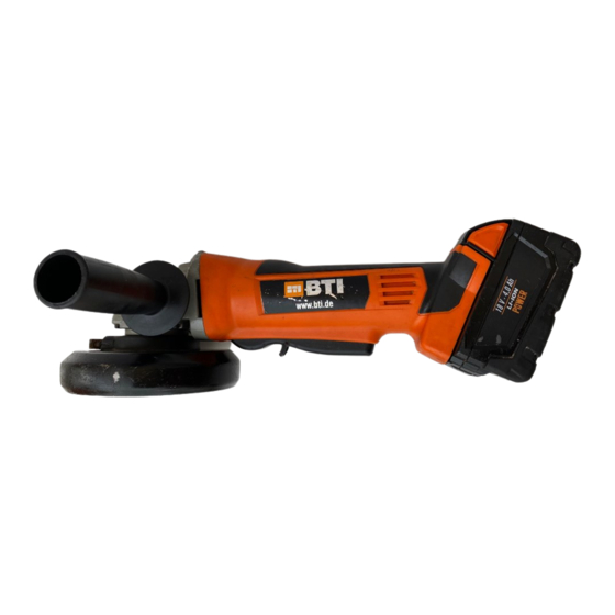 BTI A18 WKS BL Original Instructions Manual