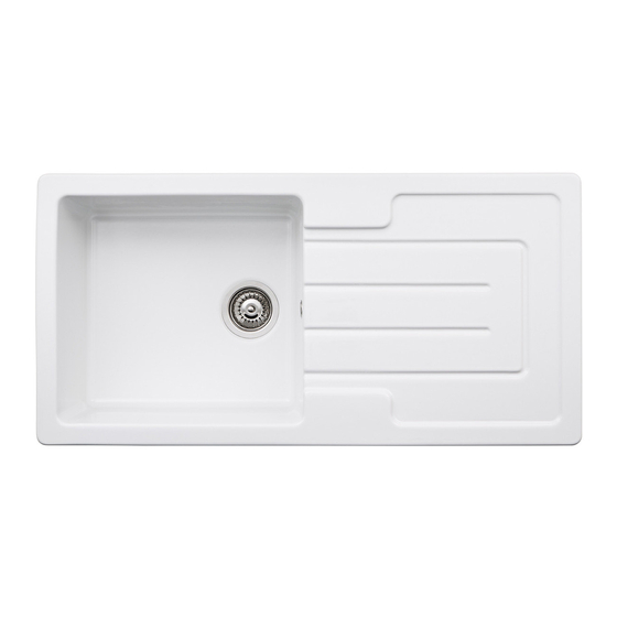 Abode Ceramic Inset Sink AX4002 Manual