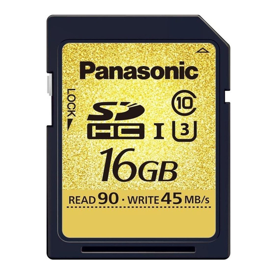 Panasonic RP-SDUC16GAK Manuals