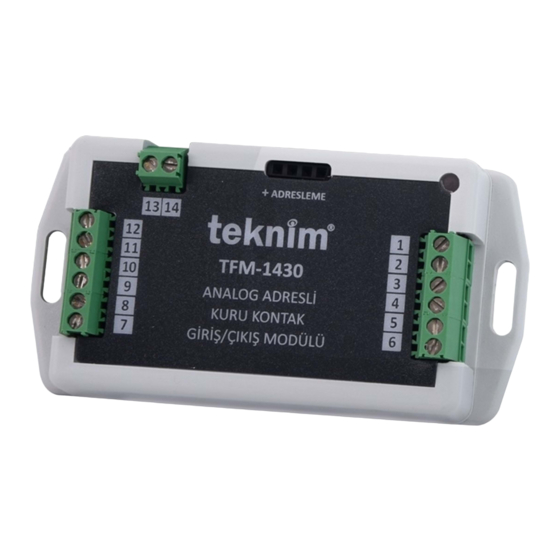Teknim TFM-1430 Installation & Operation Manual
