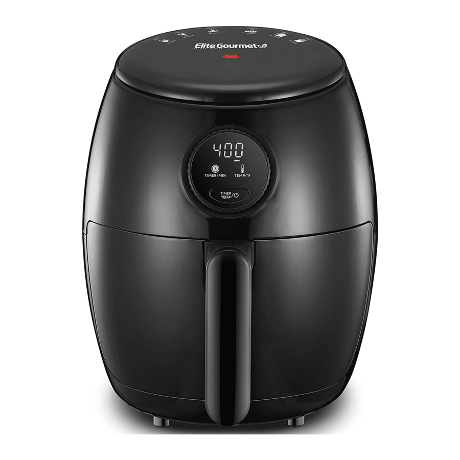 Elite Gourmet EAF2612D - 2QT. Oil-Free Air Fryer Manual