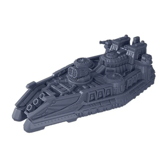 WARCRADLE STUDIOS DYSTOPIAN WARS MANDJET HEAVY SKIMMER Assembly Instructions Manual