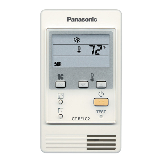 Panasonic CZ-RELC2 Operating Instructions Manual