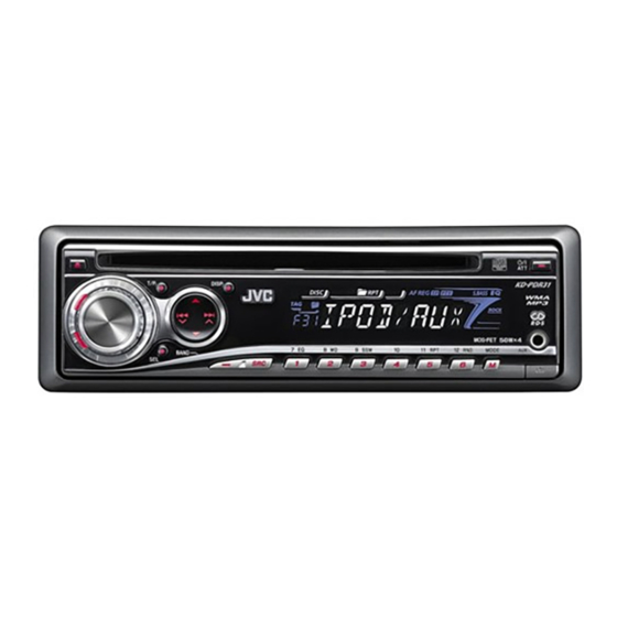 JVC KD-PDR31 Instructions Manual