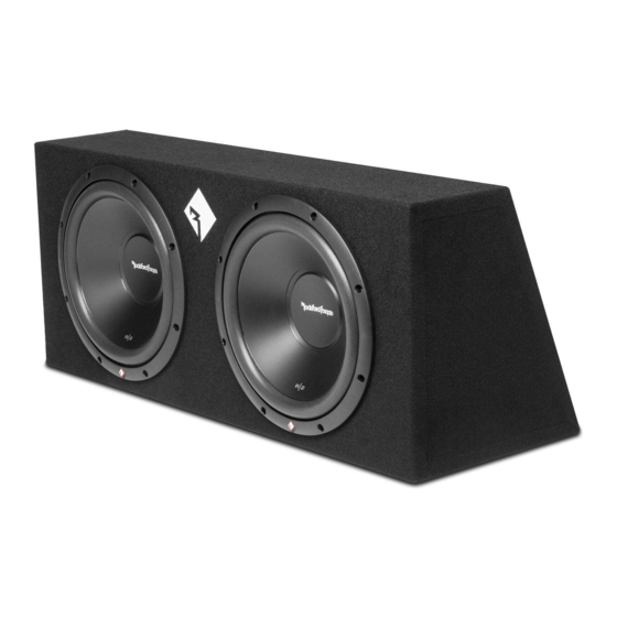 Rockford Fosgate Fosgate R2-2X12 Manual
