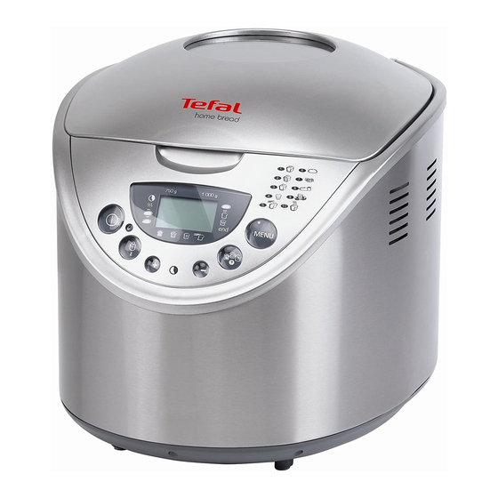 TEFAL OW3001 HOME BREAD BREADMAKER Manual