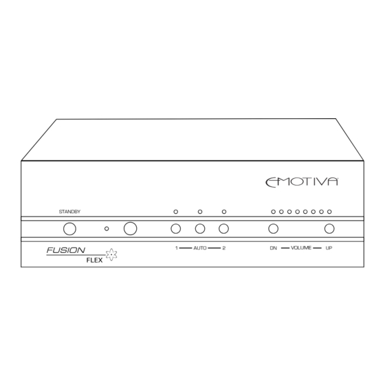 Emotiva Fusion Flex User Manual