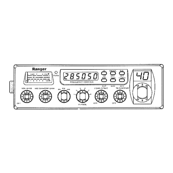 Ranger Communications RCI 63FFC1 Owner's Manual